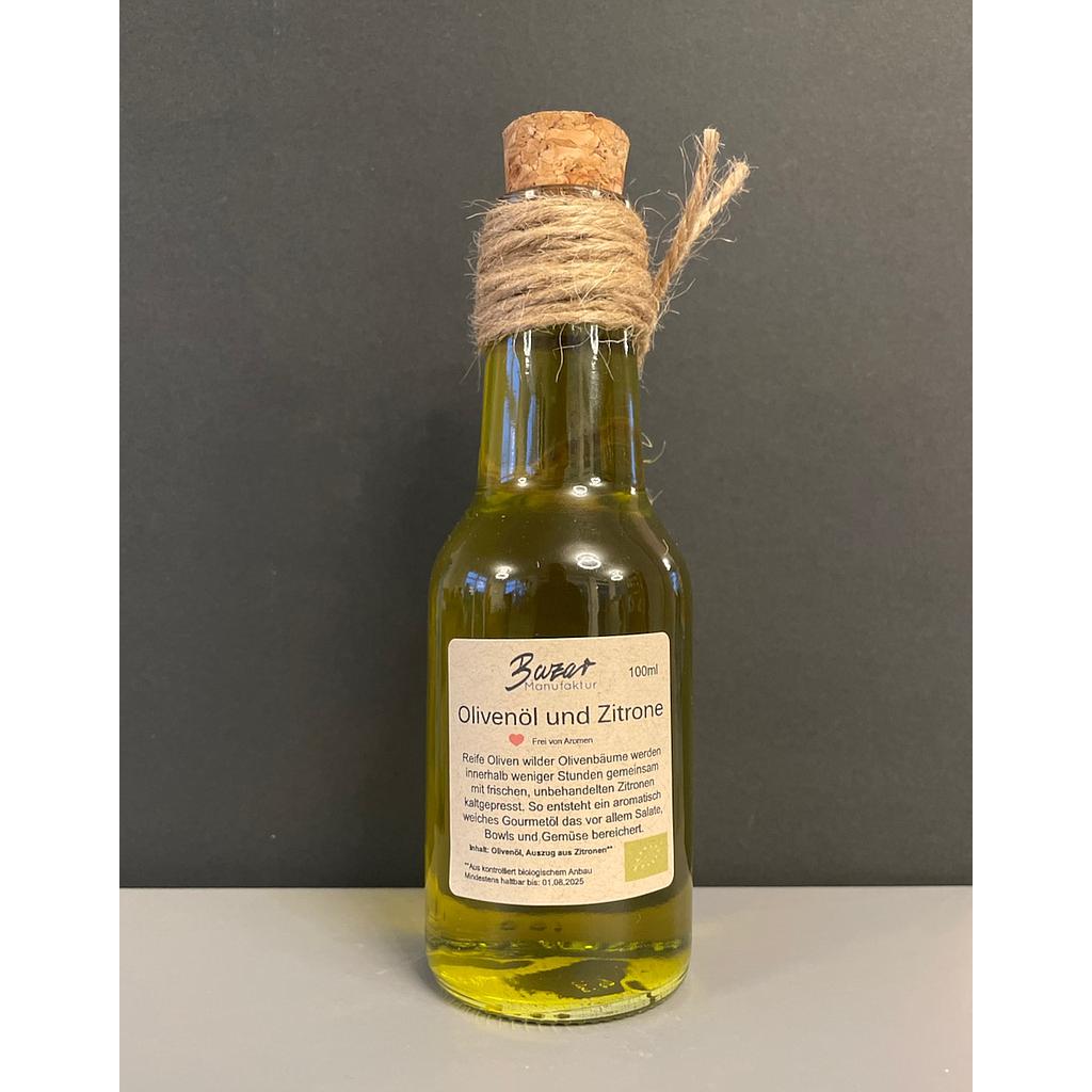 Bio-Olivenöl mit Zitrone  150ml